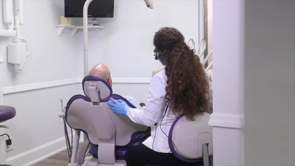 Dr. Hiba Alqasemi Working On Dental Patient